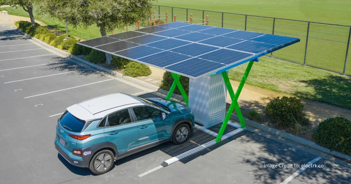 EV charger with Solar Panels